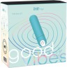 Bullet Good Vibes Only Intt Toys Capsula Vibratria 10 Intensidades Azul Tiffany Recarregvel