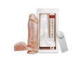 Prtese 20,5 x 4,7 com escroto e ventosa e vibrador - Sexy Fantasy