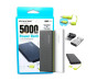 Carregador Porttil 5000 Mah para iPhone e Android (iphone, V8 e Tipo C) Power Bank