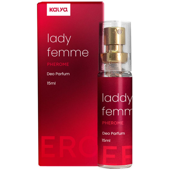 Perfume com Feromnio Feminino Lady Femme 15ml Kalya