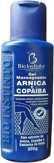 Gel Massageador Arnica E Copaba 200g - Bio Instinto