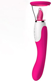 Vibrador Sugador com Lngua de Modos de Vibrao Suco e Lambida AB6