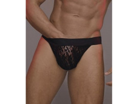 Cueca de renda Jockstrap aberta atrs - Hot Brasil