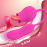 Vibrador Rosa Poderosa Silicone Estimulador clitris Lambendo Brinquedos Sexuais Feminino 15 Velocidades Zatla