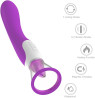 Vibrador Silicone vibradoris feminino, Vibrador Flor Rosa Ponta Dupla Funo Sugador e Aquecimento prpura vibradoris feminino sexualDA3