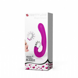 Mgic Tongue Vibrador Ponto G E Estimulador De Clitris Pretty Love