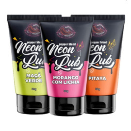 Neon Lub Gel Lubrificante Comestvel 30G Brilha Na Luz Negra Pepper Blend 