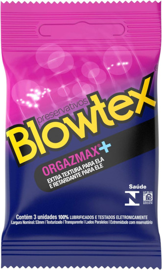 Blowtex Preservativo Orgazmax Com 3 Unidades