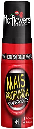 Mais Profunda Spray Refrescante Para Sexo Oral 12ml Hot Flowers