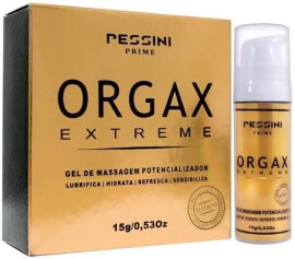 Gel de Massagem Potencializador de Orgasmo Feminino Orgax Extreme 5 em 1 15g + Gratis Teso de touro - sex shop