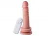 Prtese 17 x 3,5 cm com ventosa e vibrador externo - Soulsex