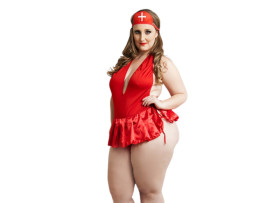 Fantasia Emergncia Fogosa Plus Size - Fcil Prazer