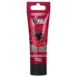 Gel Esquenta E Vibra Unissex Vi�va Negra 18g - For Sexy