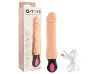 Vibrador vertebrado recarreg�vel em cyberskin com aquecimento (1 ano de garantia) - Intt