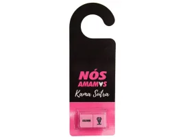 Aviso de porta Kama sutra + Dados L�sbica N�o Perturbe - �xtase 