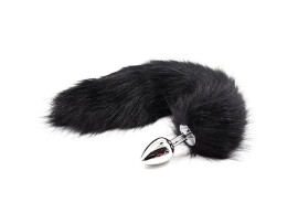 Plug Anal Rabo de Raposa - Preto - Tamanho P - SI
