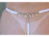 Calcinha com texto em strass atr�s - Doce olhar