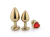 Plug Anal de A�o - Redondo Dourado - Tamanho G - SI
