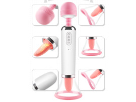 Varinha M�gica 3 em 1 com suc��o, l�ngua e aquecimento recarreg�vel - VibraToy