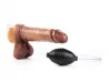 Pr�tese Real Dick Ultra Real�stico Ejaculat�rio Com Escroto e Ventosa 17 x 4,5cm - Sexy Fantasy