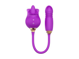 Rosa Estimuladora de Clit�ris e ponto G Tongue 2