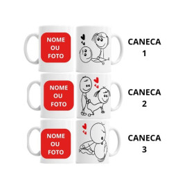 Caneca Ertica Personalizada De Porcelana Com Nome Ou Foto 325Ml