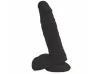 Pr�tese 18 x 4 cm com escroto e ventosa - Soulsex