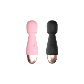 Mini Vibrador Massageador Recarregvel Em Silicone (10 Modos De Vibraes)