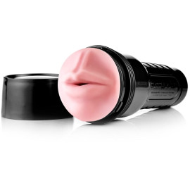 Masturbador Boca Em Cyberskin Com Vibro (Formato De Lanterna)