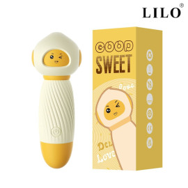 Mini Vibrador Recarreg�vel Com 10 Modos De Vibra��o 13,3Cm