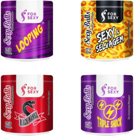 Kit 12 Bolinhas Explosivas Sexy Balls Esquenta Esfria Pulsa Vibra For Sexy