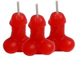 Velas Aromatizadas P�nis - 6 unidades - Brasil Fetiche