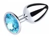 Plug de metal com joia tamanho Pequeno (7,0 x 2,8 cm) - VibraToy