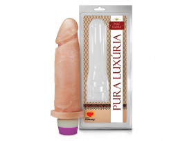 Prtese 15,3 x 4,5 cm com vibrador interno - Sexy Fantasy