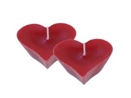 Vela em formato de corao  grande 2 unidades Hot Brasil