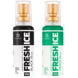 Kit 1x FRESH ICE BLACK ALOE VERA 1x FRESH ICE MENTA ALOE VERA Akmos -  � Sua Sa�de Bucal