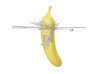 Vibrador de Clitris com Pulsao - Formato de Banana - Dibe - Importado