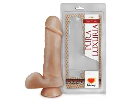 Pr�tese 18x4,5 cm com Escroto e Ventosa - Sexy Fantasy