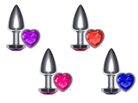 Plug Anal Unique Silver em Formato de Cora��o - La Pimienta