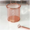 Porta Caneta Aramado Redondo Rose Gold 10cm