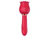 Vibrador de Ponto G e Clit�ris / Rosa com Pulsa��o - Carmim