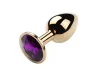 Plug Anal de A�o - Redondo Dourado - Tamanho P - VM