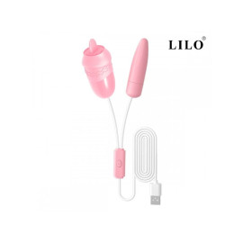 C�psula Vibrat�ria Usb Com 2 Bullets Com 12 Modos De L�ngua Vai E Vem E Vibra��o