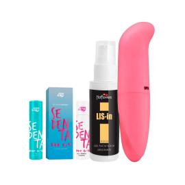 Kit com Sedenta Por 69 LIS-In Vibrador ponto G e Goze +