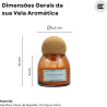 ETHMIX, Vela Aromtica Perfumada, Relaxamento, Vidro mbar