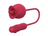 Vibrador de Ponto G e Clit�ris em Formato de Rosa