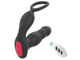 Vibrador Prstata com Anel Peniano Vai e vem Rocky-RCT