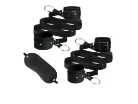 Kit Bondage com Algema, Tornozeleira e Venda - �xtase
