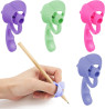 Gjinxi Suporte de lpis, 4 peas, ferramenta de treinamento de correo de postura de dedo, suporte de caneta para escrever  mo, ala de borracha, prendedor de aprendizagem, reutilizvel, para