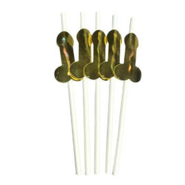 5 Canudos Com P�nis Laminado